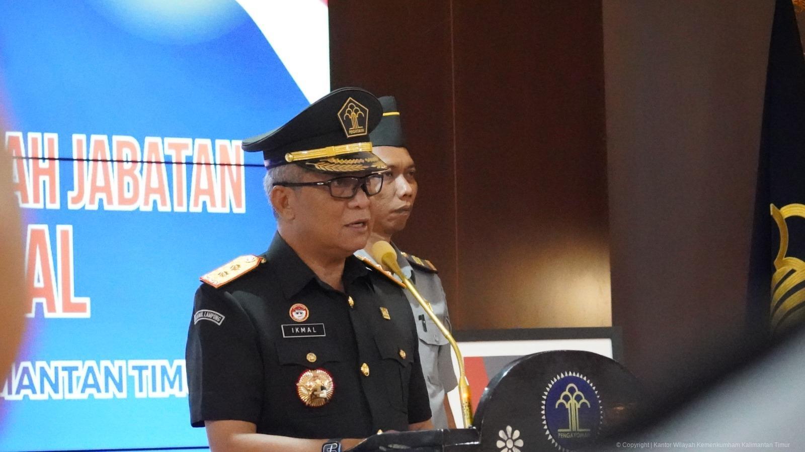 Kakanwil Kaltim Tegaskan Komitmen Integritas saat Lantik Perancang Peraturan Madya